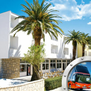 Zkrácená dovolená na Makarské riviéře v hotelu Palma s dopravou v ceně