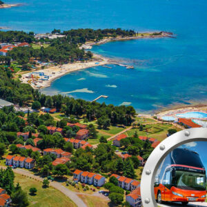 Zkrácená dovolená na Istrii v apartmánech Polynesia s bazénem a dopravou v ceně