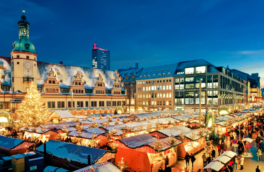 Adventní trhy v Lipsku